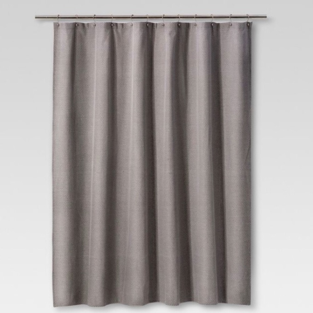 PROJECT 62 Mosaic Shower Curtain Pigeon Gray